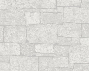 flise tapet i meget lys grå