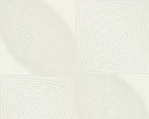 glimmer gitter tapet M/ hvid